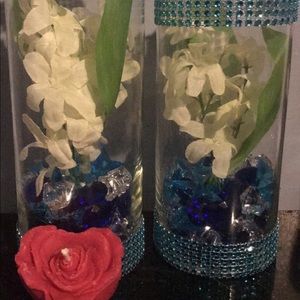 Floating candle centerpieces